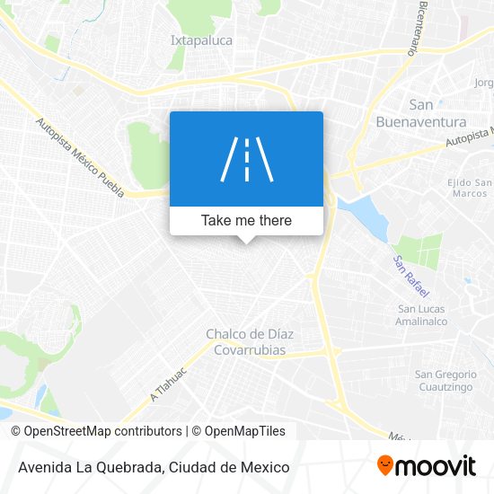 Avenida La Quebrada map