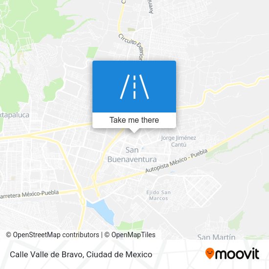 Calle Valle de Bravo map