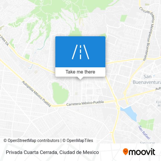 Privada Cuarta Cerrada map