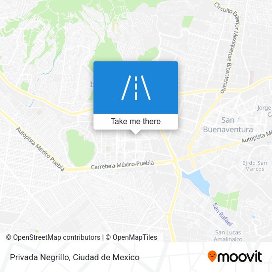 Privada Negrillo map