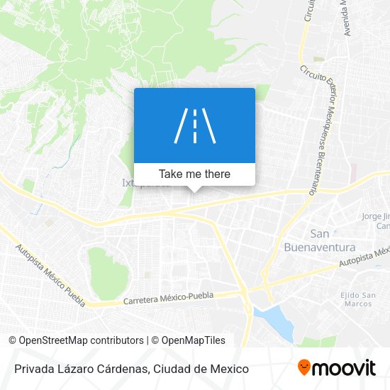 Mapa de Privada Lázaro Cárdenas