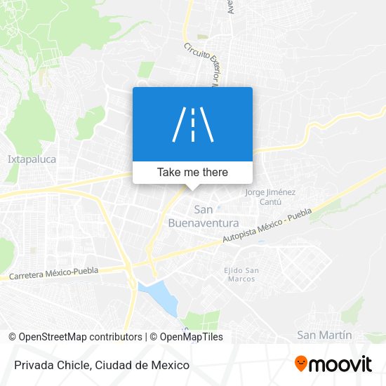 Privada Chicle map