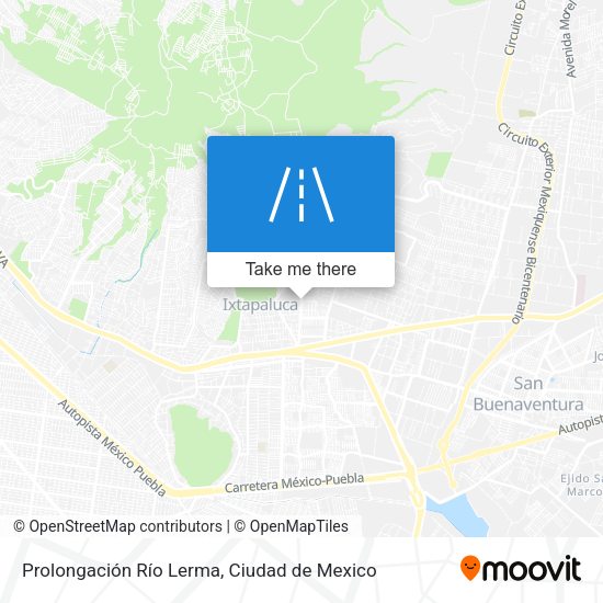 Mapa de Prolongación Río Lerma