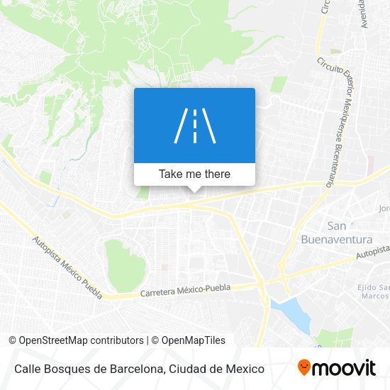 Mapa de Calle Bosques de Barcelona