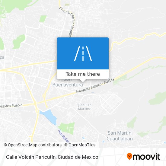 Calle Volcán Paricutín map