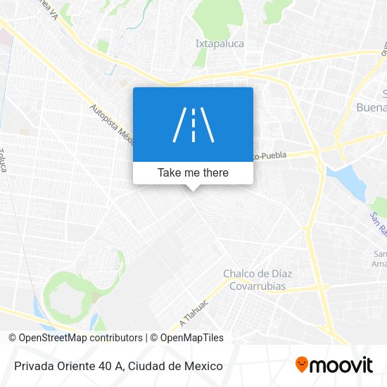 Mapa de Privada Oriente 40 A