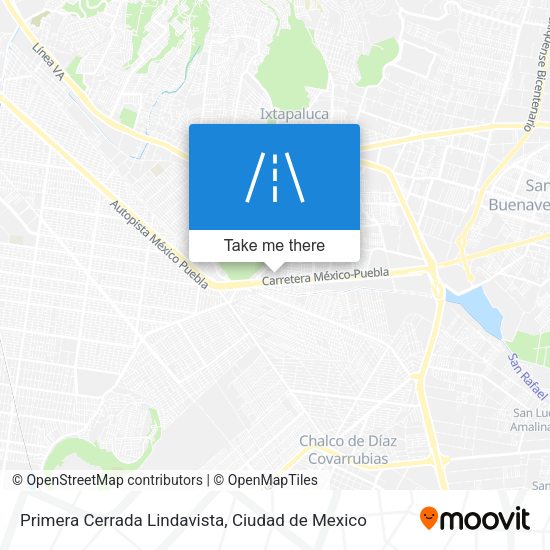 Mapa de Primera Cerrada Lindavista