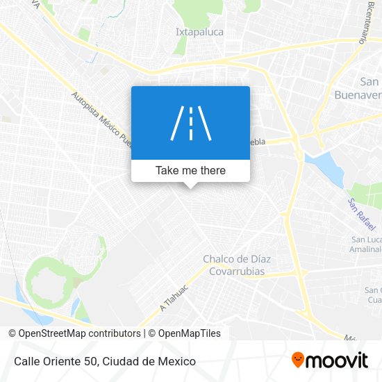 Calle Oriente 50 map