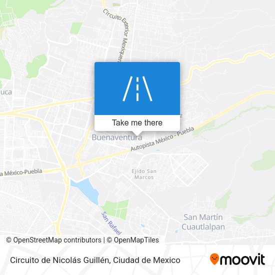 Circuito de Nicolás Guillén map