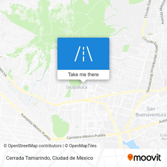 Mapa de Cerrada Tamarindo