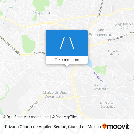 Privada Cuarta de Aquiles Serdán map