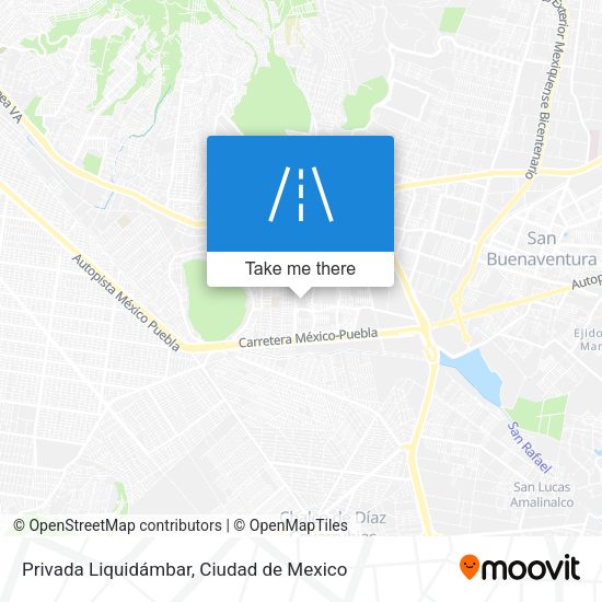 Privada Liquidámbar map
