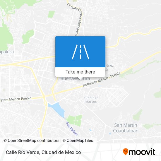 Calle Río Verde map