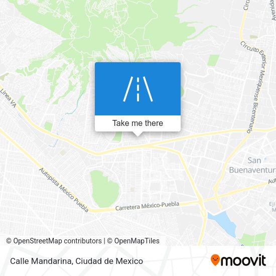 Mapa de Calle Mandarina