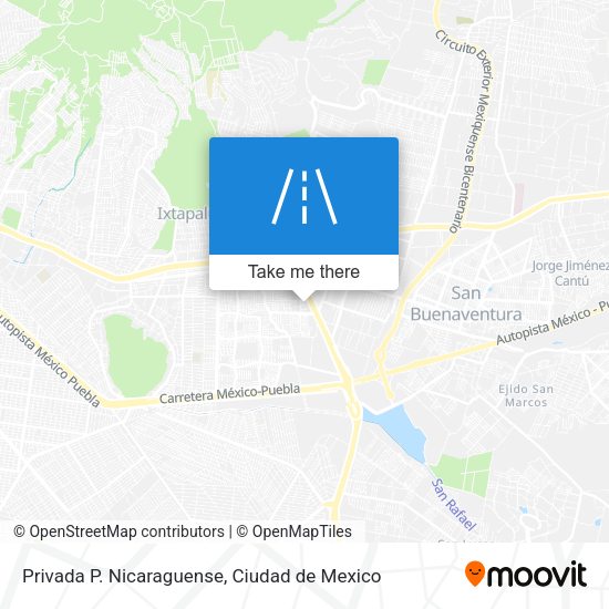Privada P. Nicaraguense map