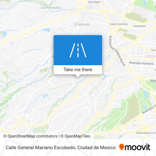 Calle General Mariano Escobedo map