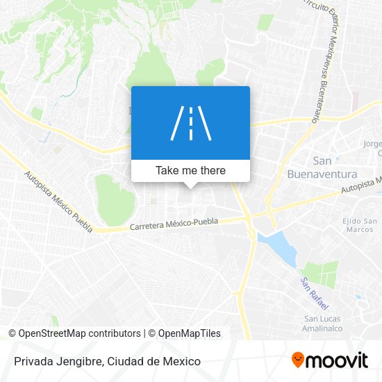 Privada Jengibre map