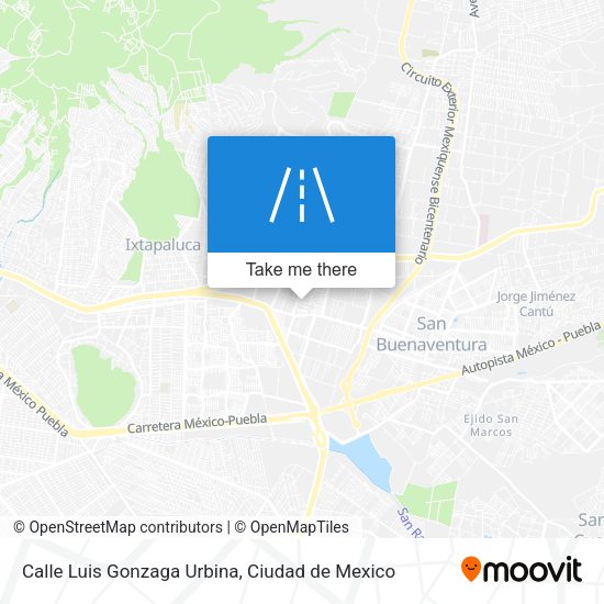 Mapa de Calle Luis Gonzaga Urbina
