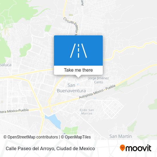 Calle Paseo del Arroyo map
