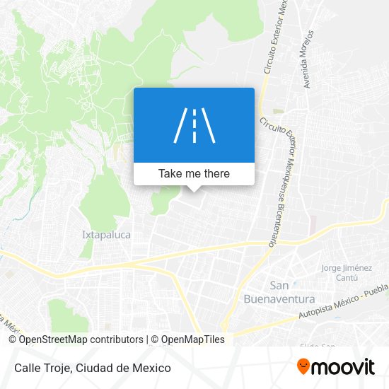 Mapa de Calle Troje