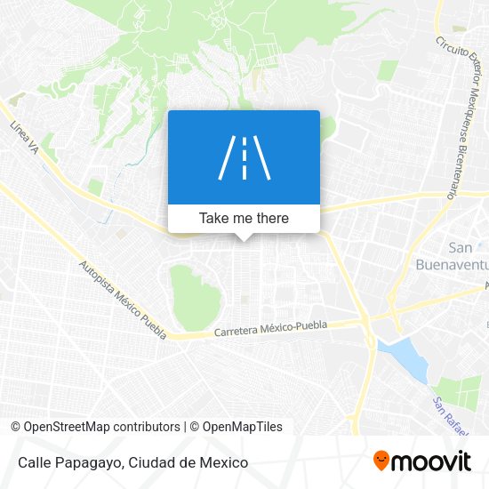 Calle Papagayo map