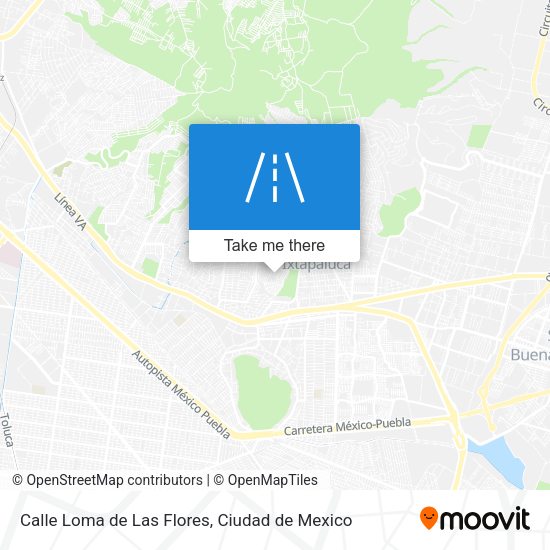 Calle Loma de Las Flores map