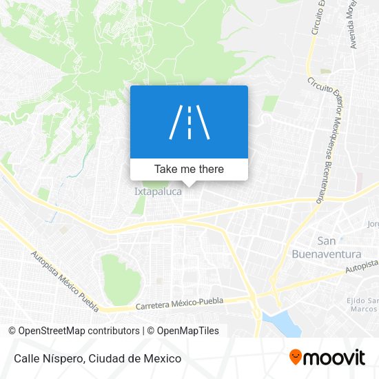 Mapa de Calle Níspero
