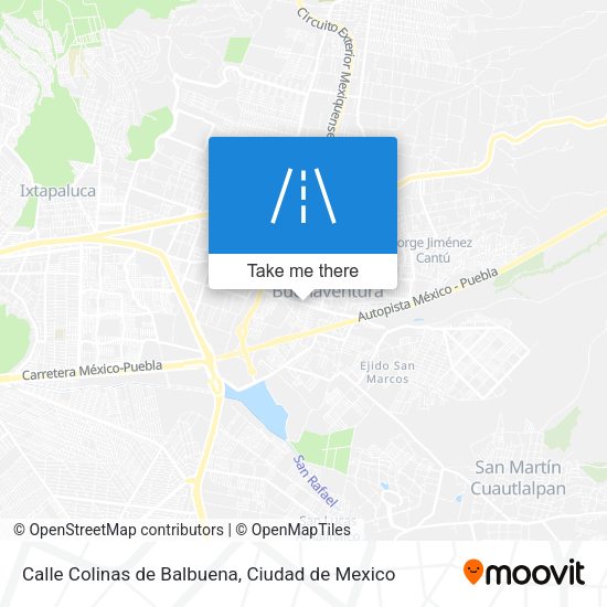 Mapa de Calle Colinas de Balbuena