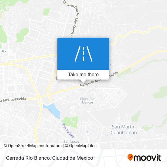 Mapa de Cerrada Río Blanco
