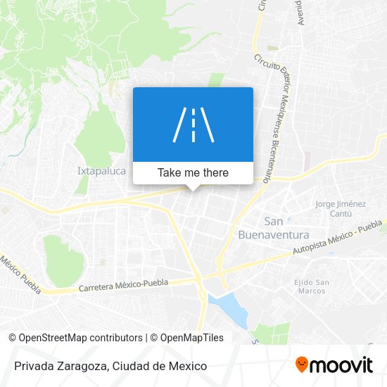 Privada Zaragoza map