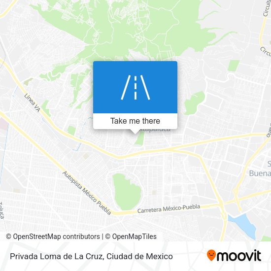 Privada Loma de La Cruz map