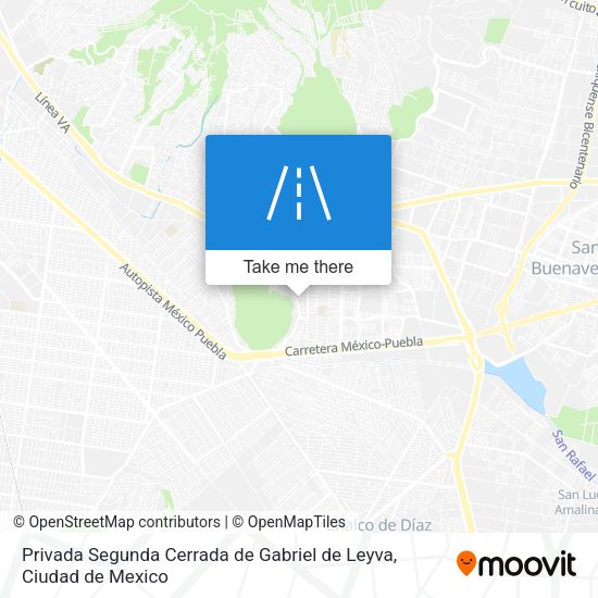 Mapa de Privada Segunda Cerrada de Gabriel de Leyva