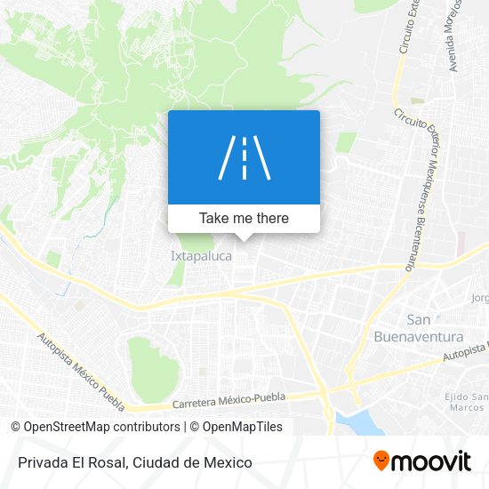 Mapa de Privada El Rosal