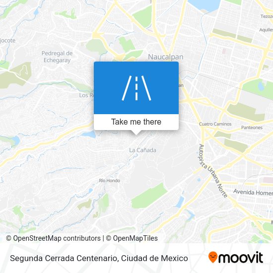 Segunda Cerrada Centenario map