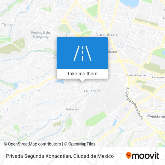 Privada Segunda Xonacatlan map