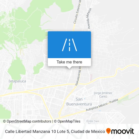 Calle Libertad Manzana 10 Lote 5 map