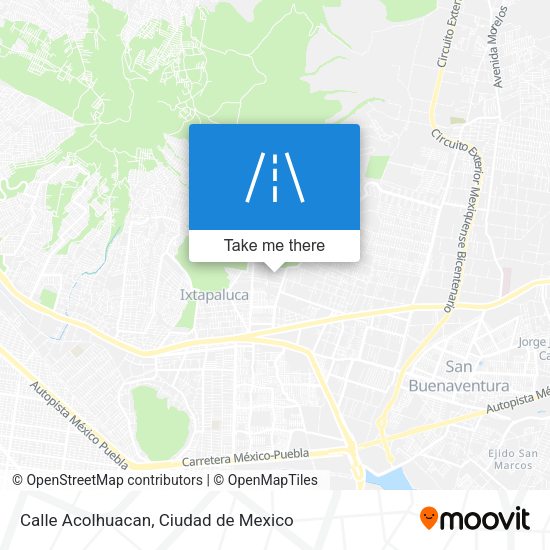 Calle Acolhuacan map