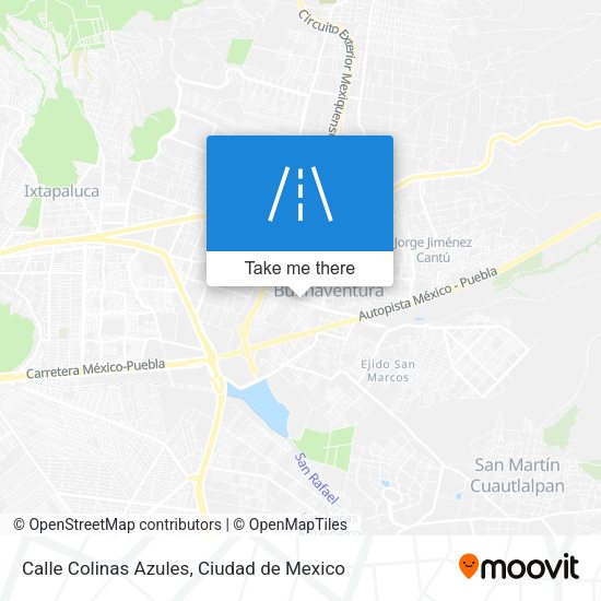 Calle Colinas Azules map