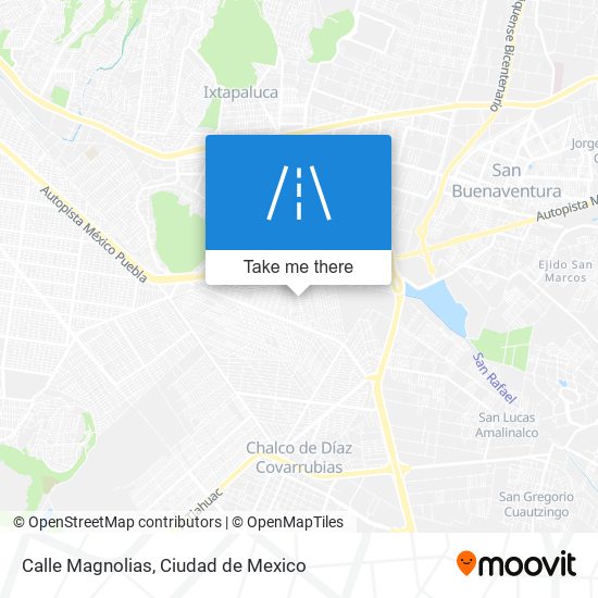 Calle Magnolias map