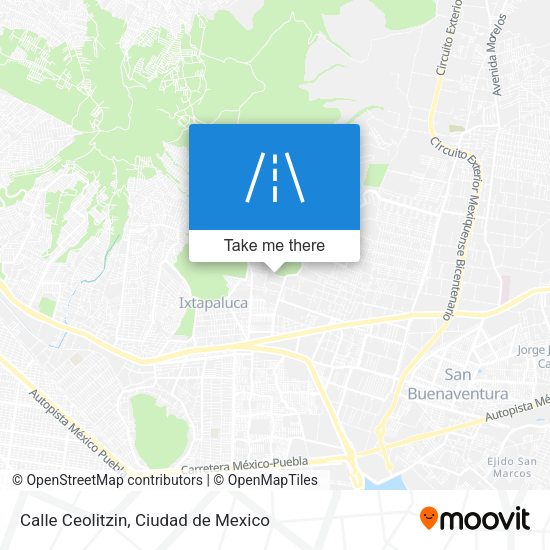 Mapa de Calle Ceolitzin