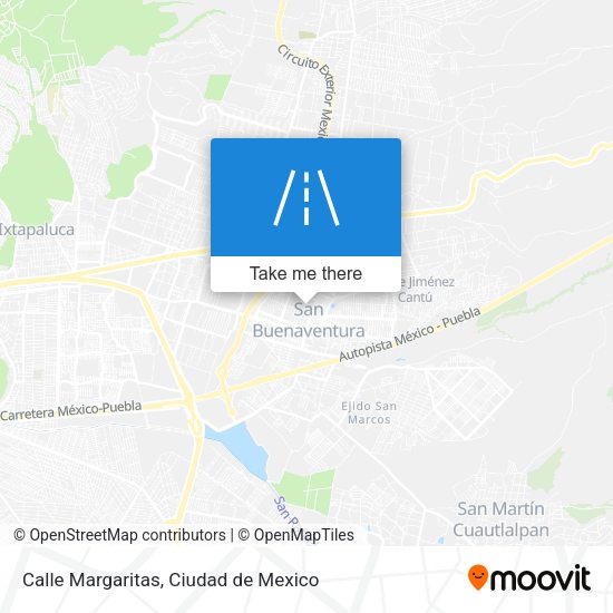 Calle Margaritas map