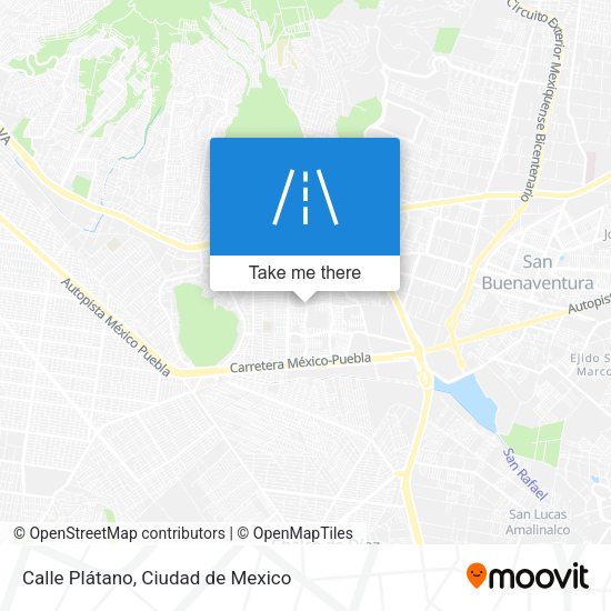 Calle Plátano map