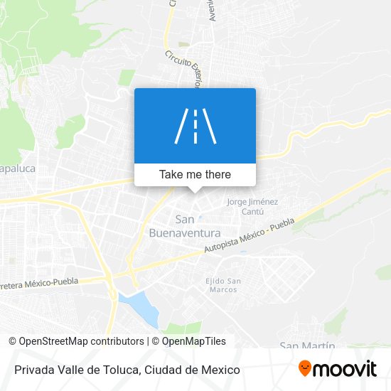 Privada Valle de Toluca map
