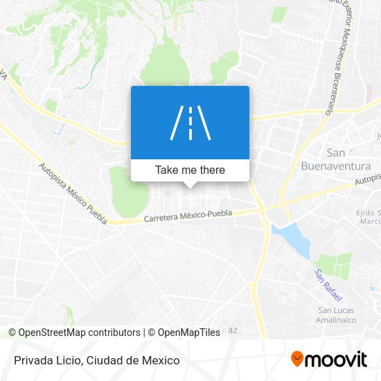 Privada Licio map