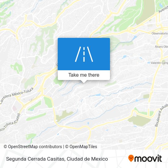 Segunda Cerrada Casitas map