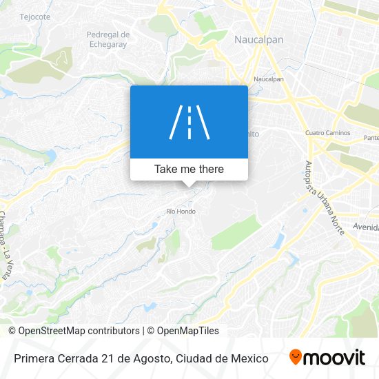 Primera Cerrada 21 de Agosto map