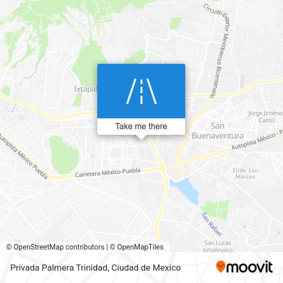 Privada Palmera Trinidad map