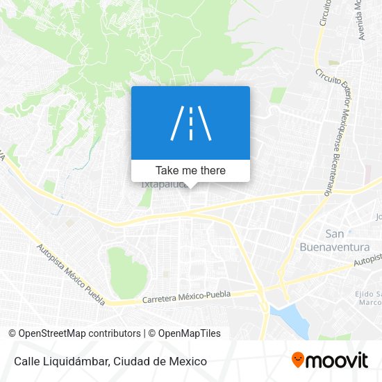 Calle Liquidámbar map