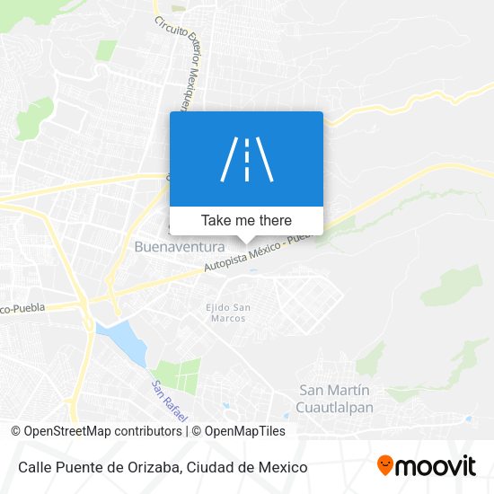 Calle Puente de Orizaba map