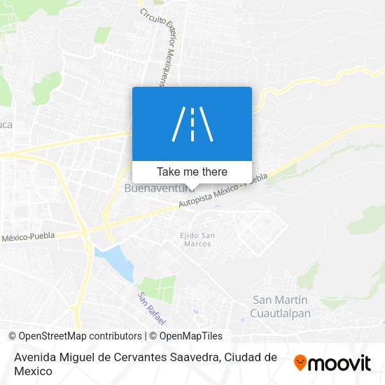 Avenida Miguel de Cervantes Saavedra map